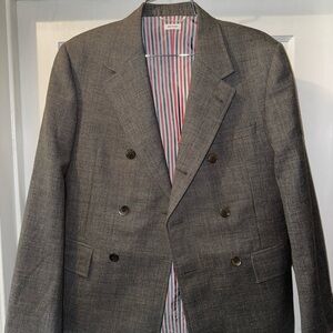 Thom Browne Charcoal Double-Breasted Suit